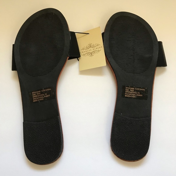🌿 ONE LEFT 🌿Charles Albert Black Strap Sandal - Picture 6 of 6